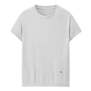 
Jiaoxia women's nude T-shirt spring and summer white thin sports outdoor high elastic cool one-piece woven quick-drying short sleeves