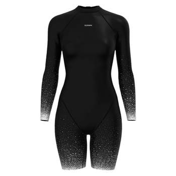 TOSWIM One-piece Flat Sleeve Long Sleeve Swimsuit Women's Sun Protection