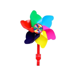 
Colorful rotating windmill children's bicycle stroller decorative pendant small windmill outdoor toys. Handheld