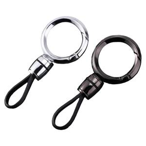 
Suitable for Mercedes-Benz/BMW/Porsche, business men's car keychain anti-lost metal ring, simple and personalized