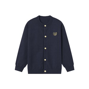 
Duojia boys' knitted cardigan sweater 2026 new spring and autumn children's college style embroidered jacket