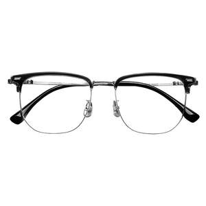 
Leshen Zeiss pure titanium half-frame glasses for myopia men can be equipped with anti-blue light gentle eyebrow line eyebrow frame frames