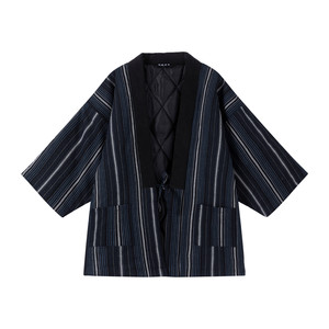 Japanese -style and cotton jacket cotton cotton cotton warm cotton coat Japanese traditional male and female couples half -entangled feathers cotton jacket jacket
