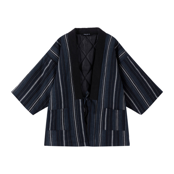 Japanese -style and cotton jacket cotton cotton cotton warm cotton coat Japanese traditional male and female couples half -entangled feathers cotton jacket jacket
