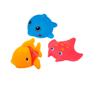 Children's drama water soft glue pinching the sound animal baby bath toys to decompress the pig's duck milk tea shop gift