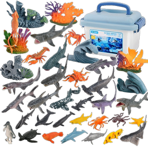 
Aomengxing marine animal toy creature whale shark dolphin sea turtle underwater world early education cognitive simulation model