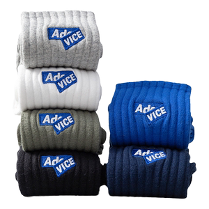 
Men's socks anti-athlete autumn and spring mid-calf 100% cotton 100% cotton deodorant sports black Xinjiang cotton stockings for boys