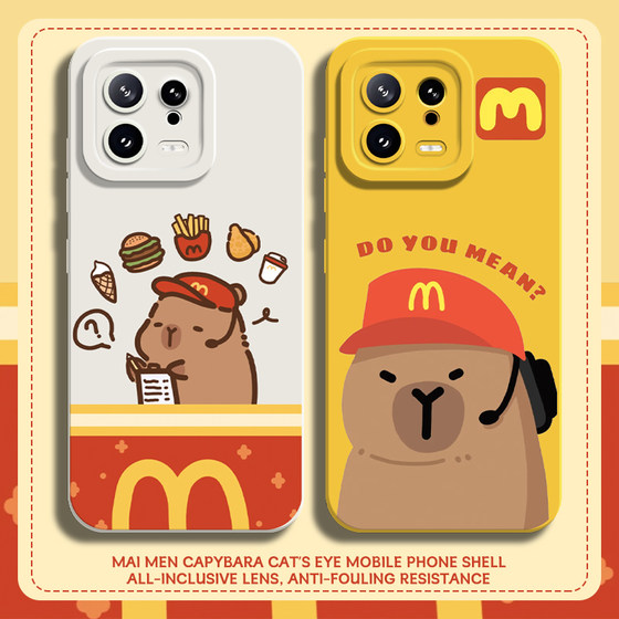 ເຫມາະກັບ Xiaomi 14ultra mobile case 13pro Kapibara 12 Maimen m note 11 red rice k70E cartoon k60 supreme version k50 couple k40s capybara k30 set note10/9 cute 15