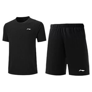 
Li Ning sports suit women's summer quick-drying short-sleeved shorts T-shirt running badminton training clothes high school entrance examination sports