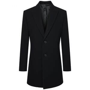 
[Chester 100% Wool] New men's woolen coat in autumn and winter, business casual mid-length coat