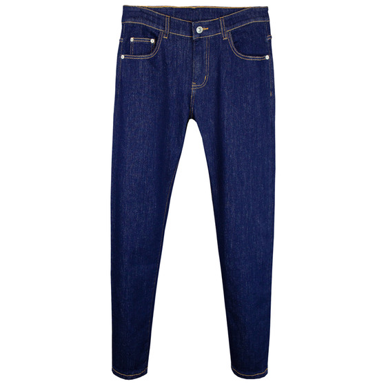 
Seal ear denim/nine-point jeans for men/royal blue/summer new style/trend all-match slim fit pants for men