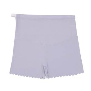 Pregnant women's safety pants can adjust the anti -light ice silk cotton large size high waist and abdomen, bottoming, shorts, shorts without traces in summer
