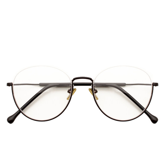 
The lower half frame of the female myopia glasses can be matched with the degree of the frame without frame, large round frame, inverted glasses frame, men's high-end feeling