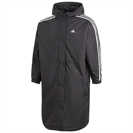 Adidas/Adidas official authentic women's long hooded warm outdoor sports cotton clothing GF0025