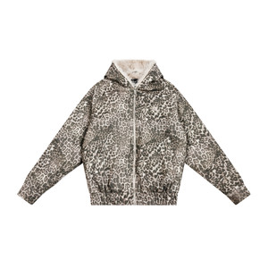 
FDR official store giant beautiful leopard print cotton coat women's 2025 new autumn and winter couple's mountain sculpture jacket men