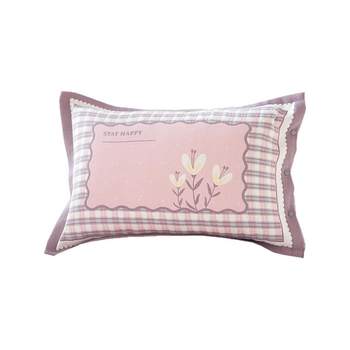 Pure cotton gauze snap pillowcase pair