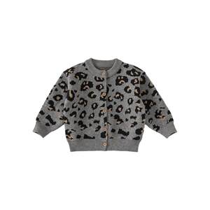 
INSbobo children's sweater 2026 spring new style boys' stylish leopard print sweaters girls' tops sweaters