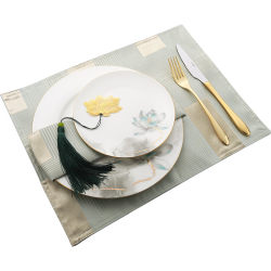 Club Chinese style model room lotus bone china tableware