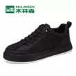 Giày Nam Mùa Hè Mulinsen 2024 Đầu Bếp Mới Màu Đen Nguyên Chất Giày Thể Thao Nam Slip-on Giày Hợp Thời Trang Xuân Thu 