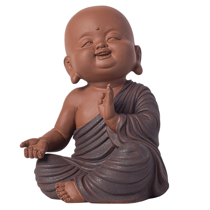 禅意 陶磁 茶道 装飾品  達磨祖師茶寵 茶室茶卓面人 置物 禅意陶瓷家用茶道装饰品达摩祖师茶宠摆件创意茶室茶桌面人物摆设