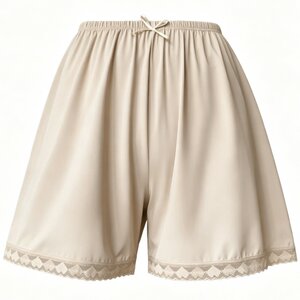 
Safety pants for women, anti-exposure, loose and wearable, ice silk leggings, large size summer pajamas, lace thin home shorts