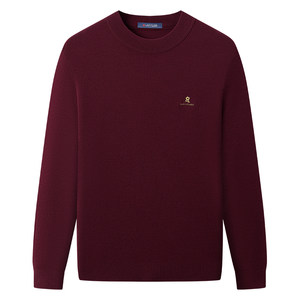 
[Thick machine washable wool] Montagut pure wool sweater men's autumn and winter round neck worsted wool T-shirt knitted sweater J