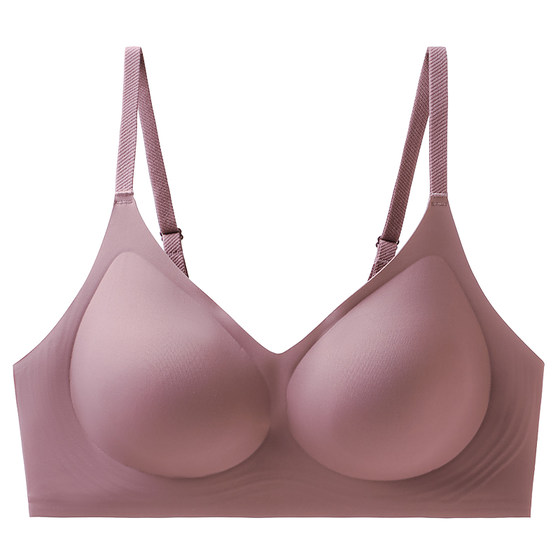 
No wire bra, naked feeling, seamless underwear, one-piece jelly soft support breast-retracting fixed cup lifting underwear for women