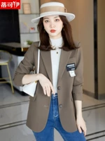 Осенний пиджак классического кроя, топ для отдыха, коллекция 2021, городской стиль, в корейском стиле, популярно в интернете, подходит для подростков