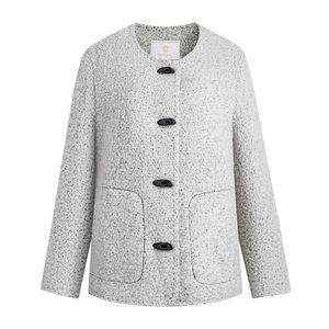 
Navigare Italian small sailboat short wool coat for women 2025 autumn and winter new fashionable wool coat