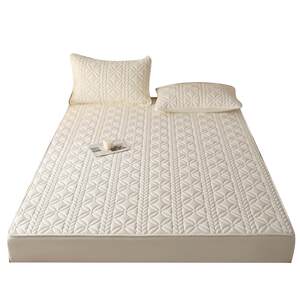 MUJI Class A waterproof antibacterial soy quilted bed sheet pure cotton bedspread urine isolation mattress protective cover sheet
