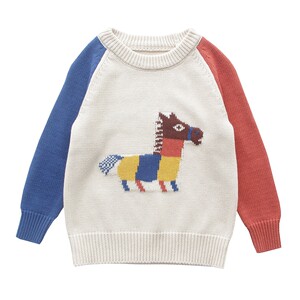 Boys sweater 2025 spring and autumn clothing new Korean version baby cotton knitted base shirt children round neck pullover sweater