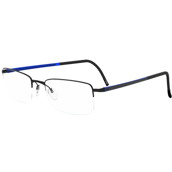 Silhouette Poetry Glasses Glasses Relief Men's square half -frame business titanium rack myopia glasses frame mirror frame 5457
