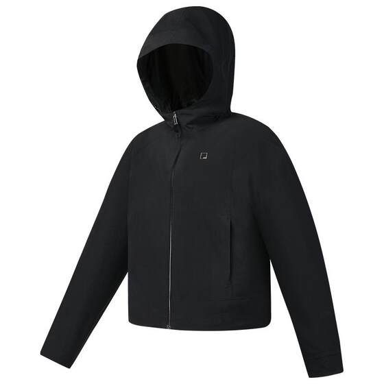 
FILA Official Women's Woven Jacket 2026 Summer New Fitness Sports Simple Loose Hooded Top