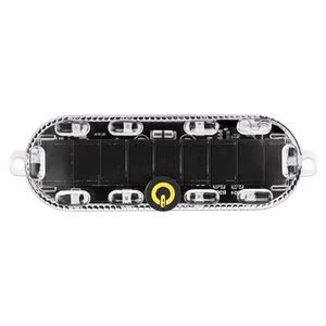 
Automobile and motorcycle electric vehicles anti-rear collision solar flash warning light without wiring width LED night rear tail light