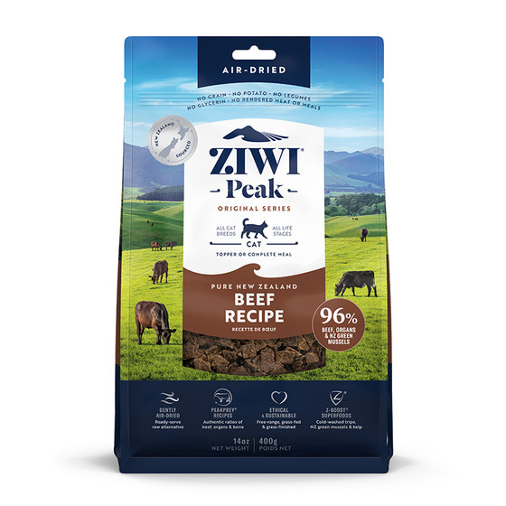 ZIWI Ziyi peak air-dried cat food 400g grain-free high meat content whole cat universal imported staple food New Zealand