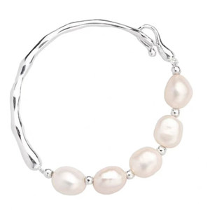 
Natural Baroque Freshwater Highlight Pearl Bracelet ins niche design bracelet women's half bracelet pearl bracelet