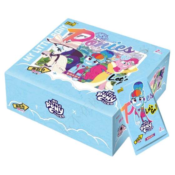 
Genuine card game My Little Pony card fun shadow pack Rainbow 4th Huiyue CR card 2 yuan full box collection card book