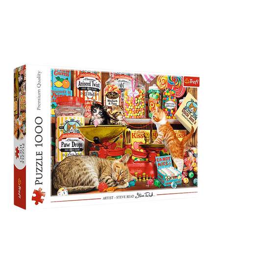 
Trefl puzzle 1000 piece sleeping lion dog cat animal adult version highly difficult puzzle decompression toy