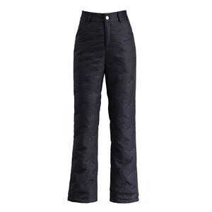 
Slightly flared down pants for women's outer wear 2025 autumn and winter new slim thickened straight white duck down warm cotton pants