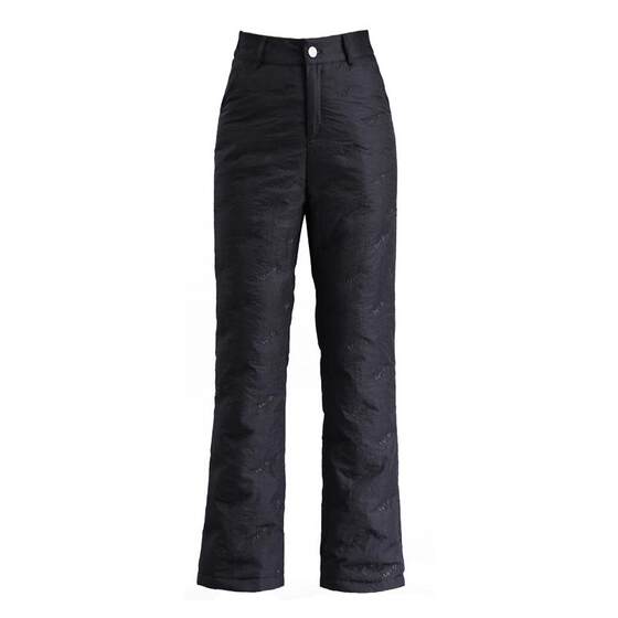 
Slightly flared down pants for women's outer wear 2025 autumn and winter new slim thickened straight white duck down warm cotton pants