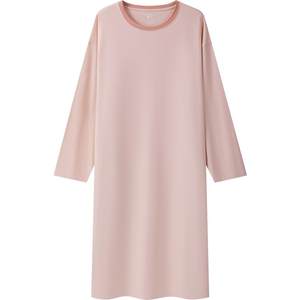 
Three-gun warm cotton nightgown for women, loose long skirt, 3A antibacterial and anti-mite, high elastic brushed warm pajamas that can be worn outside