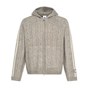 
Fashionable lazy style casual hooded knitted cardigan zipper sweater for men new adidas Adidas clover
