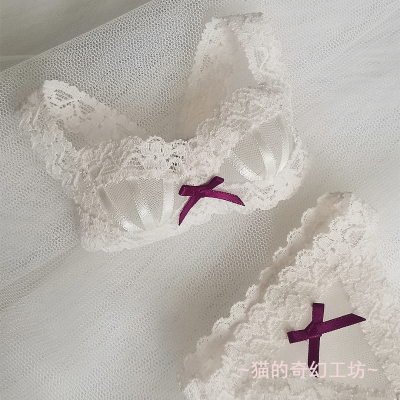 taobao agent Cat's fantasy workshop 3/4/6 sees the Er BJD baby breast pants pants, French lace underwear suite free shipping