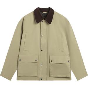 
Li Ning Harrington Jacket Men's Spring and Autumn New Lapel Retro Bath Style Executive Commuting Loose Sports Jacket