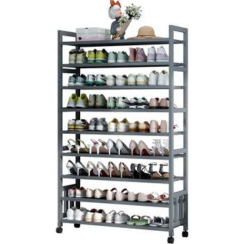 Economical multifunctional bamboo shoe rack shoe cabinet