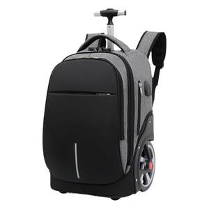 Wangzifang tie rod schoolbag Middle school student large -capacity and large wheels can climb staircase junior high school and middle school students boy suitcase
