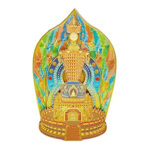 
Niushou Mountain Cultural and Creative Relic Tower Silver Foil Luminous Magnetic Refrigerator Magnet Creative Nanjing Travel Souvenir Gift