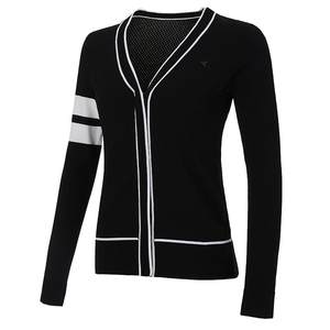 
HONMA Golf Women's Sweater Thin Velvet Warm Autumn and Winter Contrast Color Fashion Slim Sports Cardigan Jacket