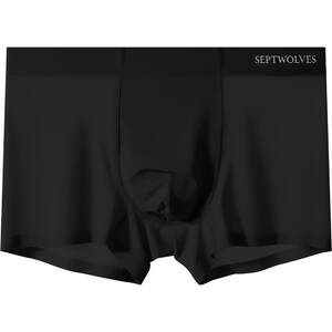 
Seven Wolf Underwear Men's Ice Silk Modal Boxer Shorts Men's Markless Summer New Breathable Men's Four Corners