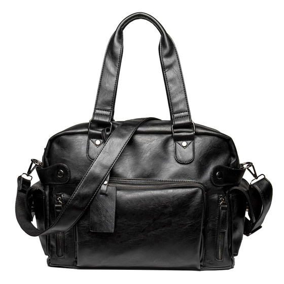 Fashion street men's bag shoulder bag messenger bag men's bag handbag casual Korean version of trendy bag travel bag